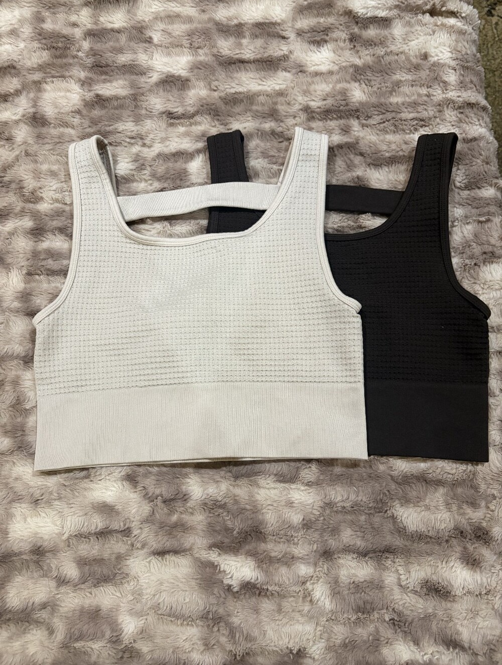 Yogalicious Set Of 2 Melanie Waffle Seamless Sports Bras Size:M